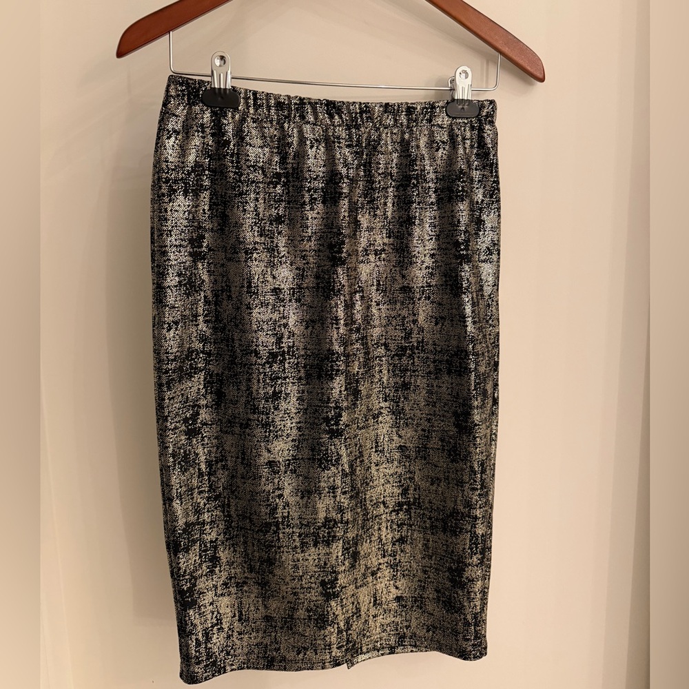 Black and Metallic Women's Skirt